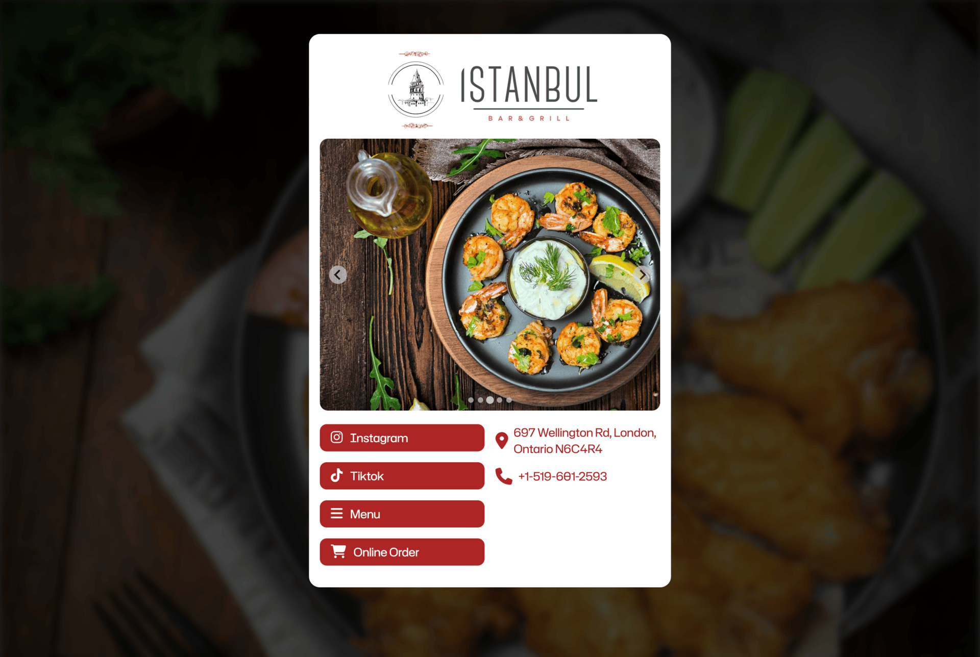 Istanbul Bar & Grill Project